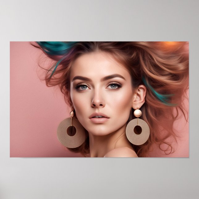 Frauenporträt Poster (Vorne)