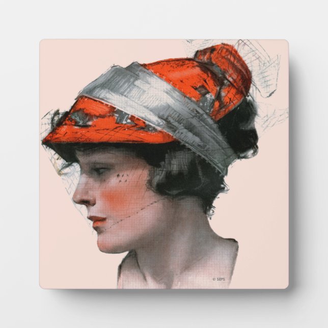 Frauenprofil Fotoplatte (Vorderseite)