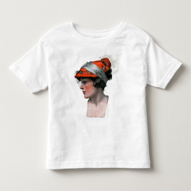 Frauenprofil Kleinkind T-shirt (Vorderseite)