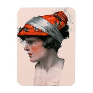 Frauenprofil Magnet