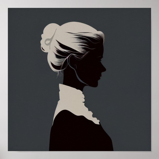 Frauenprofil Poster (Vorne)