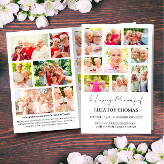 Frauenprogramm zur Beerdigung moderner Fotos