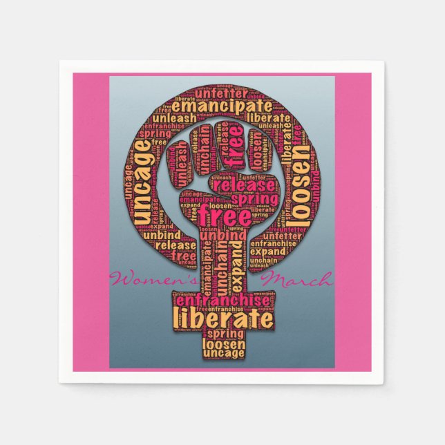 Frauenrechte 2017 erstens serviette (Vorderseite)