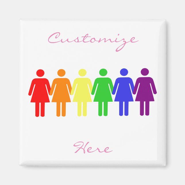 Frauenrechte 2017 LGBTQIA Magnet (Vorne)