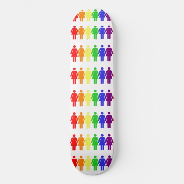 Frauenrechte 2017 LGBTQIA Thunder_Cove Skateboard (Vorderseite)