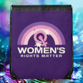 Frauenrechte Feministin Drawstring Backpack Sportbeutel