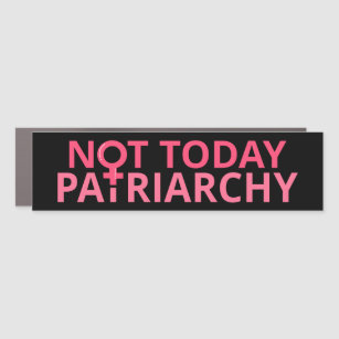 Frauenrechte Feministin - nicht heute Patriarchat  Auto Magnet