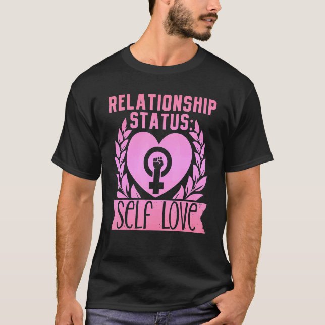 Frauenrechte Frauen Ermächtigung Herz 1 T-Shirt (Vorderseite)