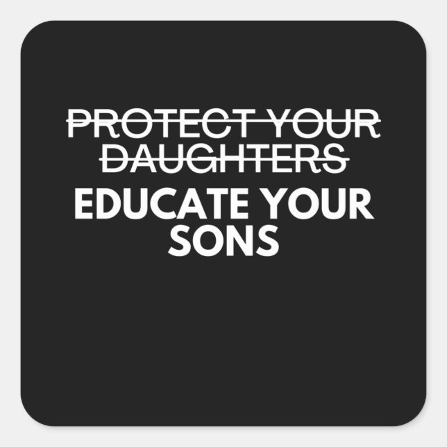 Frauenrechte für Wahlfreiheit Quadratischer Aufkleber (Vorderseite)