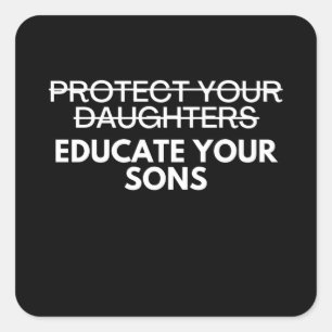 Frauenrechte für Wahlfreiheit Quadratischer Aufkleber