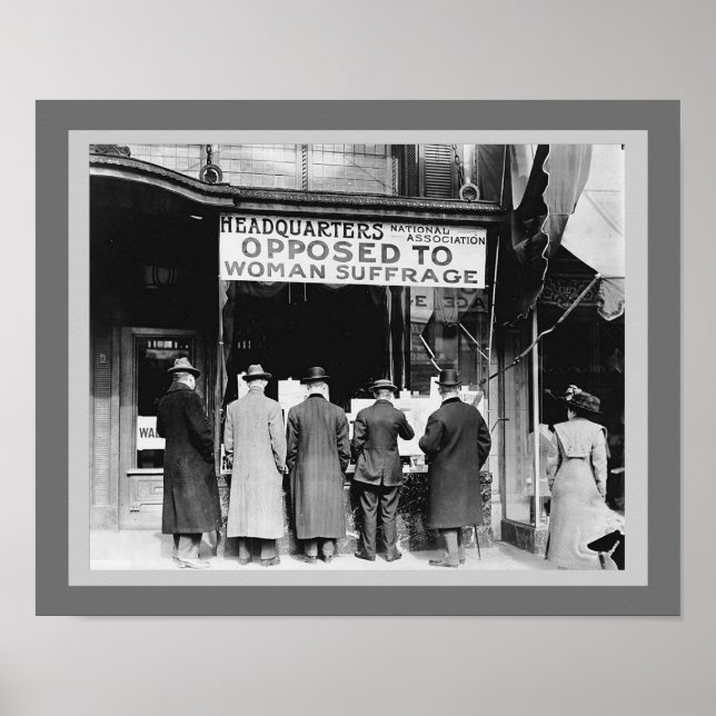 Frauenrechte - Gegen Frauenwahlrecht Poster (Vorne)