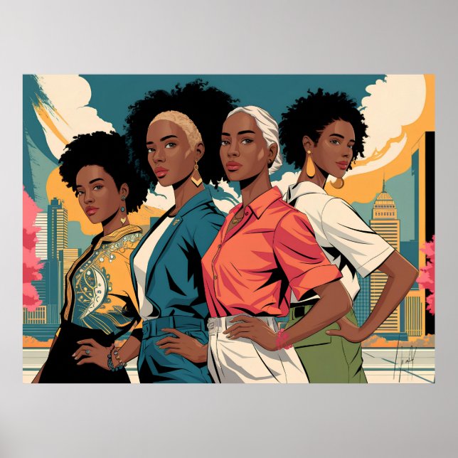 Frauenrechte in urbaner Mode Poster (Vorne)