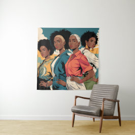 Frauenrechte in urbaner Mode Wandteppich