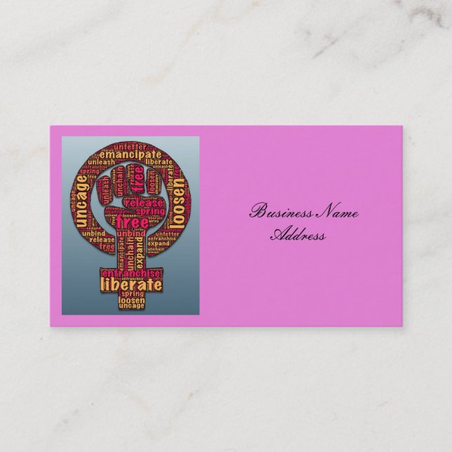 Frauenrechte LGBTQIA Thunder_Cove Visitenkarte (Vorderseite)