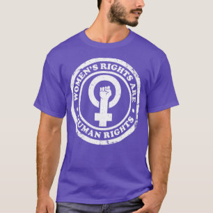Frauenrechte sind Menschenrechte, die Vintag missa T-Shirt