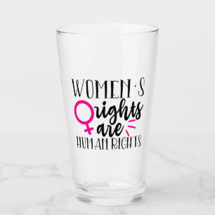 Frauenrechte sind Menschenrechte Glas
