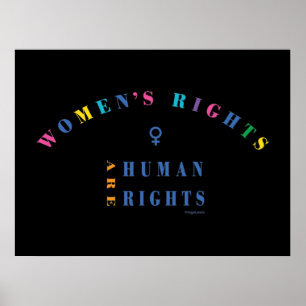 Frauenrechte sind Menschenrechte, Gleichheit, Post Poster