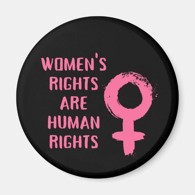Frauenrechte sind Menschenrechte Magnet (Vorne)