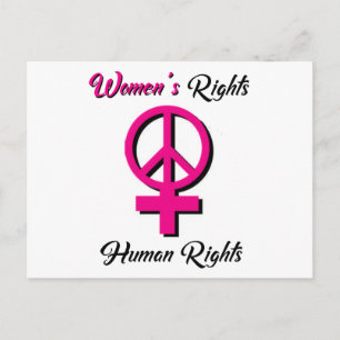 Frauenrechte sind Menschenrechte Postkarte