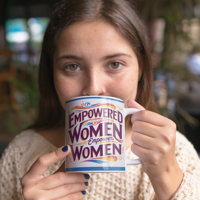 Frauenrechte stärken Tasse (Empower someone special with this, "Empowered women empower women" mug! )