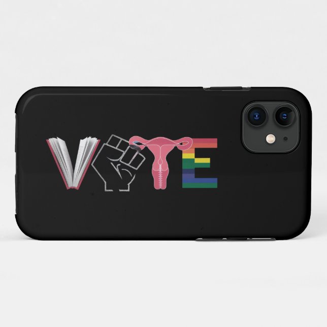 Frauenrechte verboten Bücher LGBTQ Case-Mate iPhone Hülle (Rückseite (Horizontal))