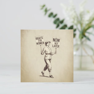 Frauenrechte, Vintage feministische Suffragette Ar