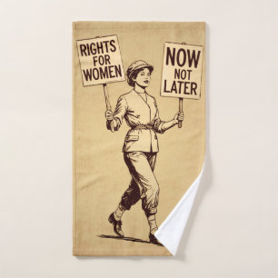 Frauenrechte, Vintage feministische Suffragette Ar Handtuch