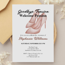 Frauenruhestand Auf Wiedersehen Heels des Tension  Einladung