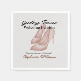 Frauenruhestand Auf Wiedersehen Heels des Tension  Serviette