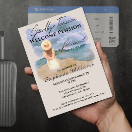 Frauenruhestand Auf Wiedersehen Tension Party Einladung