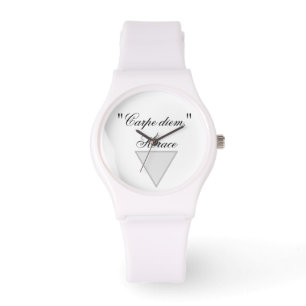 Frauenschau: Sporty White Silicon Watch Armbanduhr