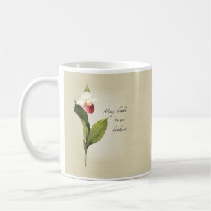 Frauenschuh-Blume Dankeschön Freundlichkeit Tasse