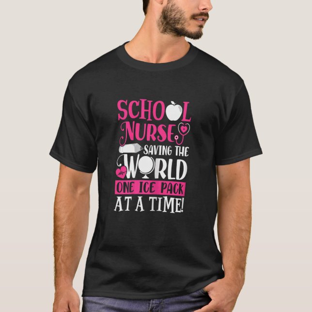 Frauenschulkur Rette das Welt-One-Ice-Pack T-Shirt (Vorderseite)