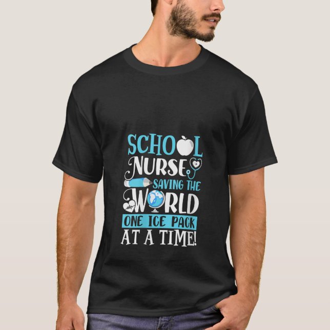 Frauenschulkur Rette das Welt-One-Ice-Pack T-Shirt (Vorderseite)