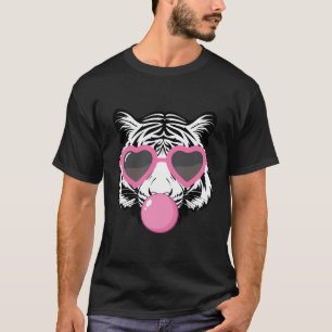 Frauenschweinbrille Tiger-Brille Sonnenbrille Tier T-Shirt