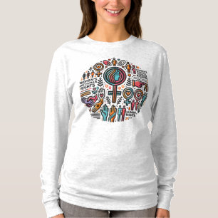 Frauensrechte sind Menschenrechte Langarmshirt T-Shirt