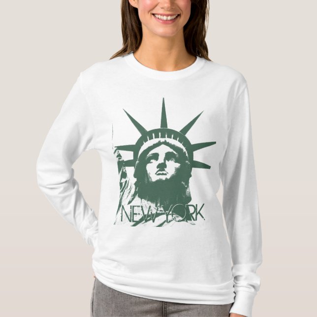 Frauenstatue des New Yorker Shirts des T - Shirt d (Vorderseite)