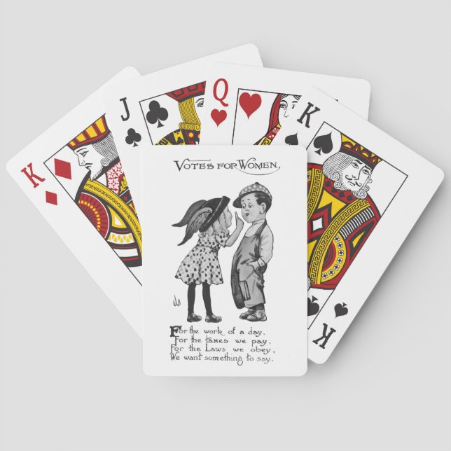 Frauenstimmen Spielkarten (Rückseite)