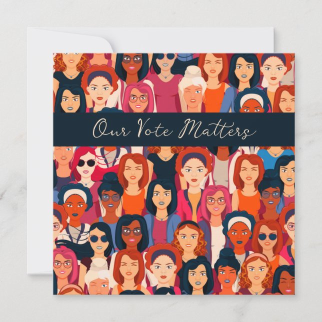 Frauenstimmrechte leeren Inside Card (Vorderseite)