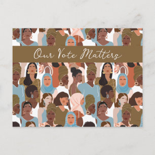 Frauenstimmrechte leeren Inside Card Postkarte