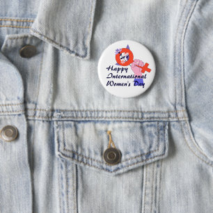Frauensymbol Frohen Frauentag Button