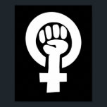 Frauensymbol Poster<br><div class="desc">Feministisches Symbol "feministisches Symbol" Feminismus Feministenlogo "feministische Geschenke" "feministische Geschenke"</div>