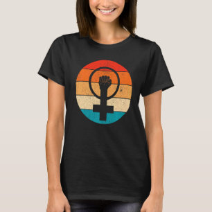 Frauensymbolik Frauengleichheit Frauen in die Höhe T-Shirt