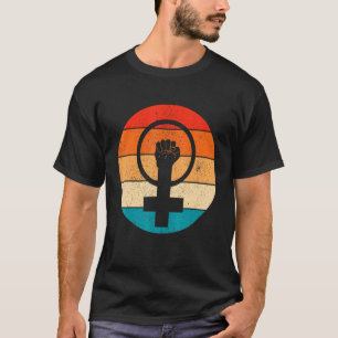 Frauensymbolik Frauengleichheit Frauen in die Höhe T-Shirt