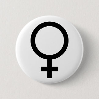 Frauensymbolknopf Button
