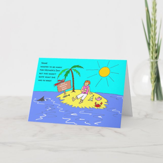 Frauentag Cartoon Mütter Karte (Vorderseite)