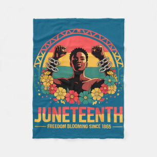 Frauentag Juneteenth Blumenfreiheit Schwarze Gesch Fleecedecke
