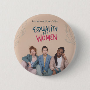 Frauentagsthema süßes Design Button