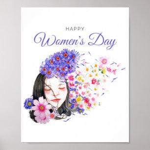 Frauentagsthema Süßes Design Poster