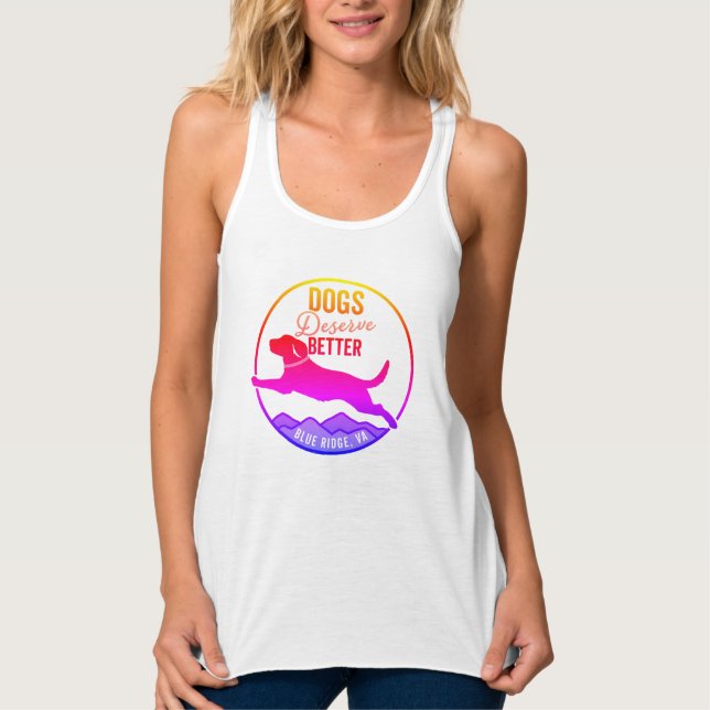 Frauentank - Regenbogen-Logo Tank Top (Vorderseite)